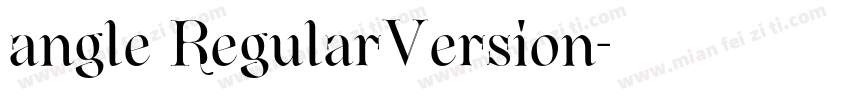 angle RegularVersion字体转换